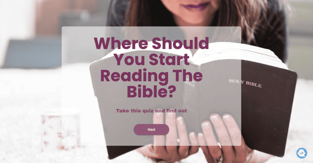 Where Should You Start Reading The Bible?