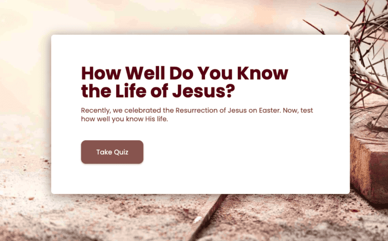 How Well Do You Know the Life of Jesus